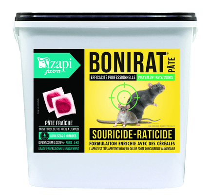 Lutte anti-nuisibles - Produits anti-nuisibles - Raticide souricide bloc 5 kg