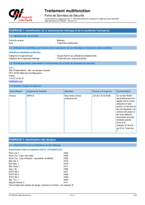 Carburant et transfert - Additifs - TRAITEMENT MULTIFONCTION 1L