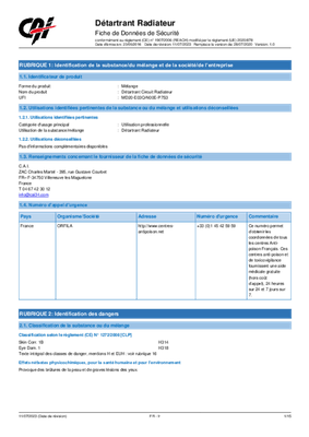 Consommables atelier - Nettoyants - Nettoyant radiateur 300 ml