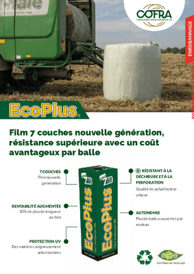 Consommables récolte - Film - Film d'enrubannage ECO PLUS