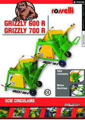Matériel forestier - Scies à chevalet - Scie circulaire à chevalet GRIZZLY 700 mm
